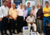 Dignitaries during a BMD camp at SVMM Charitable Hospital, Ambphalla in Jammu on Monday.