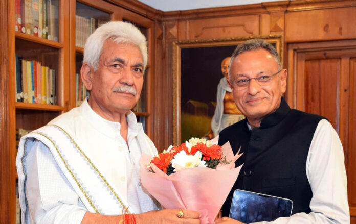 MP Sanjay Seth meeting LG on Friday.