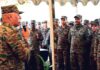 Lt Gen Pratik Sharma interacting with the army officials during his visit to TRINETRA AI Lab at Akhnoor.