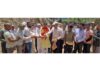 MLA Jasrota, Rajiv Jasrotia launching permanent restoration works of PMGSY roads in Hatli Zone on Friday. -Excelsior/Nishant
