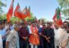 MLA Udhampur East, R S Pathania kick starting re-surfacing work of Dhar Road axis on Friday.