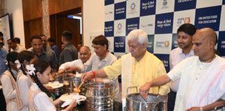 LG Sinha Lays Foundation Stone Of Akshaya Patra’s Centralised Mid-Day Meal Kitchen In Katra
