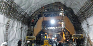 Ongoing construction work at the 13.15 km-long Zojila tunnel, nearing key breakthrough. — Excelsior/Firdous