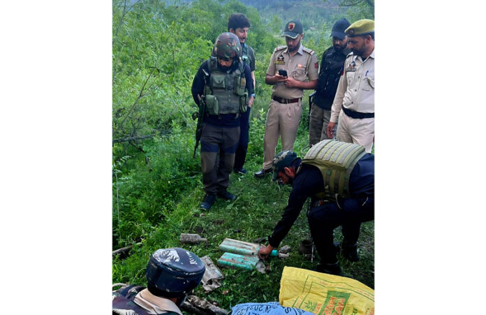 A hideout busted in Chandoosa, Baramulla.