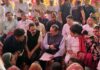 Union Minister Dr Jitendra Singh holding a Public Darbar at Barmeen village on Sunday.