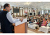 Union Minister Dr Jitendra Singh addressing a training camp at Kathua on Sunday. -Excelsior/Nishant