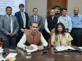 14C and RBIH officials during signing of MoU in New Delhi on Tuesday.