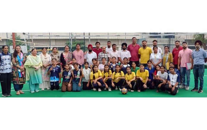 Players posing along with dignitaries during a programme. Players posing along with dignitaries during a programme.