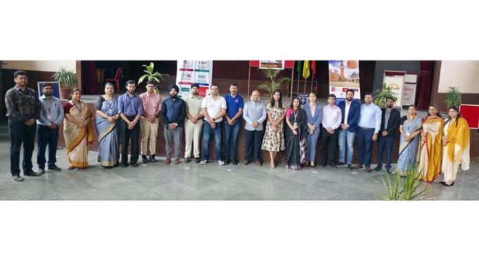 Representatives of different Universities posing along with management. Representatives of different Universities posing along with management.