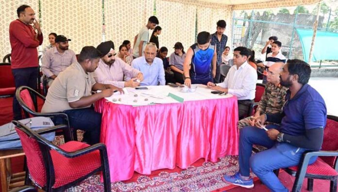 Officials during the draw ceremony held in Jammu. Officials during the draw ceremony held in Jammu.