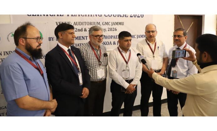 Renowned national and local orthopaedicians during IOA PG Clinical Teaching Course at GMC Jammu.