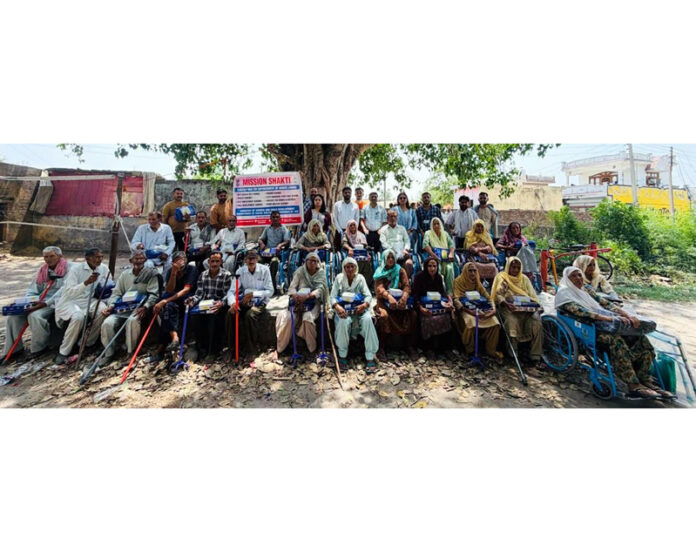 Elderly persons with assistive devices during a camp held on Wednesday. Elderly persons with assistive devices during a camp held on Wednesday.