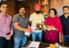 DAJ delegation members with Director Health Services Jammu Dr Poonam Sethi at latter's office chamber.