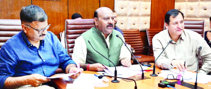 DyCM chairing a meeting of Sub-Committee on Friday.