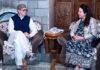 Swiss Ambassador to India Maya Tissafi and CM Omar Abdullah during meeting at Srinagar on Friday.