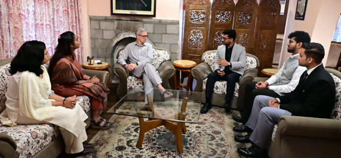IAS probationers of AGMUT Cadre interacting with CM on Monday.