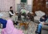 CM interacting with a depuation at Srinagar on Friday.