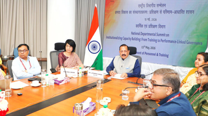 Union Minister Dr Jitendra Singh chairing the National Departmental GAD Summit on 