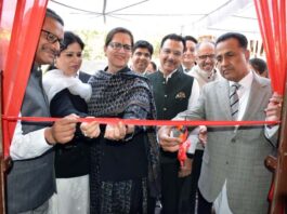 Chief Justice inaugurating Vulnerable Witness Deposition Centre at District Court Jammu on Wednesday.