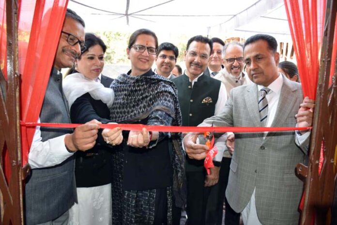Chief Justice inaugurating Vulnerable Witness Deposition Centre at District Court Jammu on Wednesday.