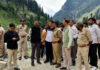 Div Com Kashmir during visit to Pahalgam on Saturday.