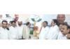 Cong leaders and workers paying tribute to Pt J L Nehru on his death anniversary in Jammu.