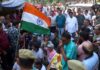 Kashmiri migrants holding protest in front of Relief and Rehabilitation Commissioner's office at Jammu on Wednesday. -Excelsior/Rakesh