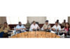 DC Poonch Ashok Kumar Sharma chairing a meeting on Friday.