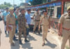SSP Jammu, Joginder Singh, assessing security arrangements outside Bhagwati Nagar Base Camp of Shri Amarnath Ji Yatra in Jammu on Friday.
