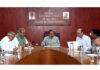 Union Minister Dr Jitendra Singh chairing a meeting to review preparations for the forthcoming "Swachh Sagar, Surakshit Sagar" campaign and upcoming 'India International Science Festival' at Prithvi Bhawan, New Delhi on Saturday.