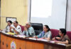 Vice-Chancellor Prof Umesh Rai chairing JU Academic Council meeting on Friday.