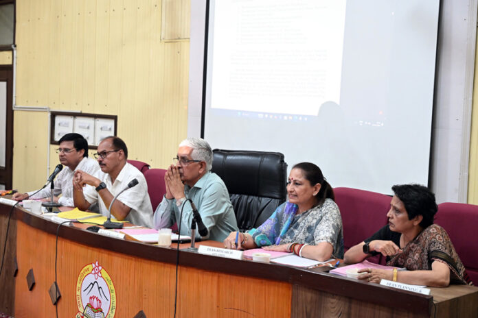Vice-Chancellor Prof Umesh Rai chairing JU Academic Council meeting on Friday. Vice-Chancellor Prof Umesh Rai chairing JU Academic Council meeting on Friday.