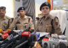SSP Mohita Sharma addressing media persons in Kathua on Friday. -Excelsior/Pardeep