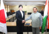 Japan Minister for Science & Technology Policy and Minister of State for Space Policy, ONODA Kimi, calling on Union Minister Dr Jitendra Singh at New Delhi.