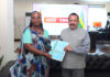 High Commissioner of Rwanda to India Jacqueline Mukangira calling on Union Minister Dr Jitendra Singh at Prithvi Bhawan, New Delhi on Saturday.