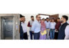 DC Srinagar interacting with officers during visit to Zewan area on Wednesday.