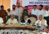 Minister Sakeena Itoo chairing grievances redressal camp at Pulwama on Saturday.