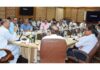 Advisor Nasir Aslam Wani holding interaction with Industrial and Trade Associations of Jammu on Thursday.