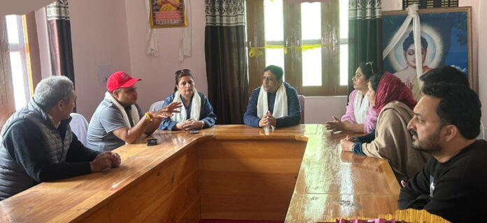 Director Tourism chairing a meeting at Kishtwar.