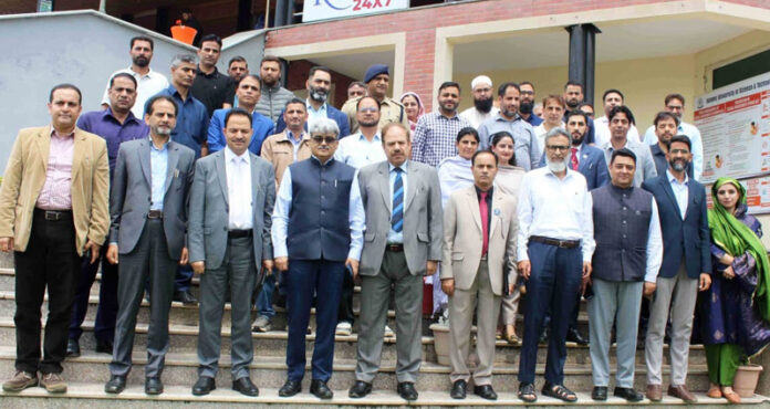 Chief Secretary during visit to IUST Awantipora on Thursday. Chief Secretary during visit to IUST Awantipora on Thursday.