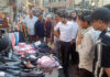 JMC Commissioner, Dr. Devansh Yadav during inspection at City Chowk and Malhotra Mohalla areas.