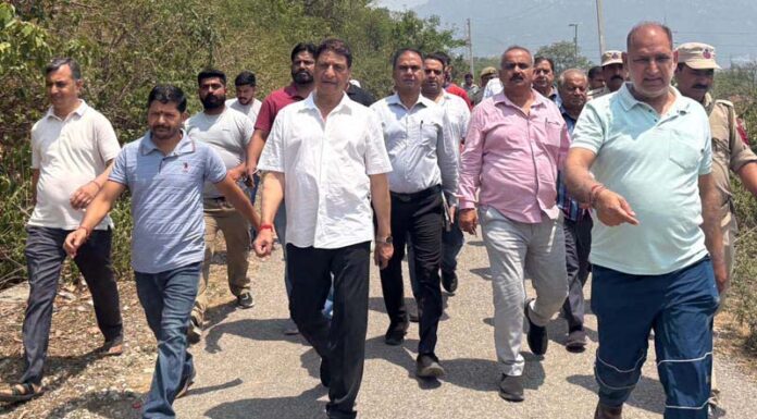 MLA Shri Mata Vaishno Devi Katra during his visit to Latori Panchayat on Friday. MLA Shri Mata Vaishno Devi Katra during his visit to Latori Panchayat on Friday.