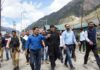 DC Ganderbal during visit to Baltal Base Camp on Friday.