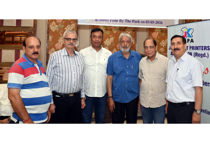 Newly elected team of JKOPA posing together for a photograph.
