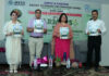 Babila Rakwal and others releasing a souvenir during launch of training program at Industrial Biotech Park.