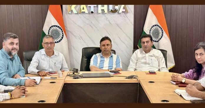 MLAs and DC Kathua during stakeholders meeting on Friday. MLAs and DC Kathua during stakeholders meeting on Friday.