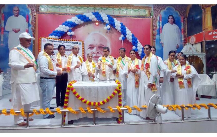 Dr S P Verma, president of GGF during a function in Jammu.