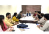 J&K BJP president and MP, Sat Sharma chairing a meeting of Social Media and IT Departments at Jammu on Saturday.