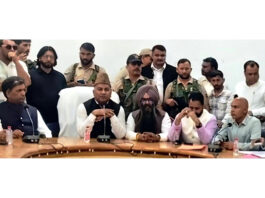 MP Ghulam Ali Khatana holding Public Darbar in Mendhar on Sunday.