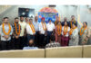 The newly elected office bearers of Punjab & Sind Bank Employees Union posing for a group photograph.
